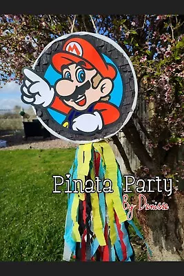 Mario Controller Switch Inspired Pinata Boy Birthday Game Party Smash Gamer Pop • $25.27