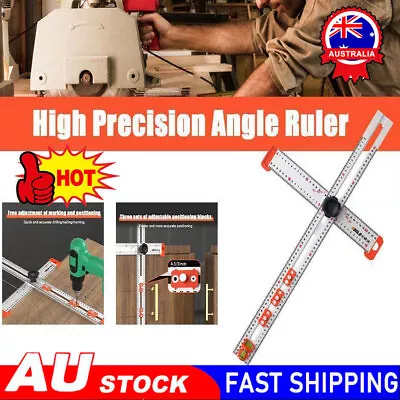 60CM High Precision Angle Ruler Woodworking Scribe Drawing Marking Gauge Tool RO • $33.44