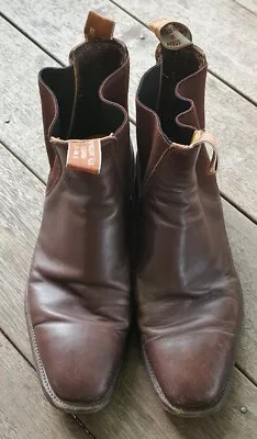 RM Williams - Chestnut Comfort Craftsmen Leather Boots - Size 8.5 HCF • $175