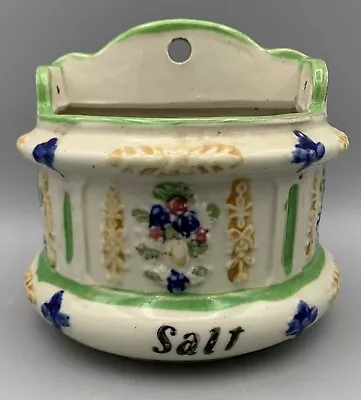 Vintage Salt Box Floral Design Made In Occupied Japan • $15