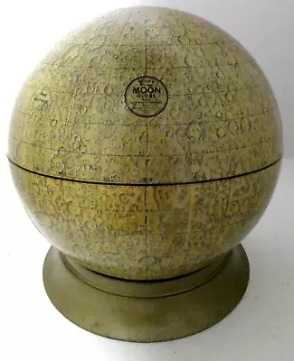 Vintage Cram's 10 1/2  Moon Globe W/Metal Stand • $165