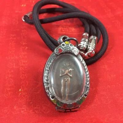 Magic Coin Ai-Kai Boy Thai Amulet Case Necklace Pendant Lucky Money Wealth M8 • $27.98