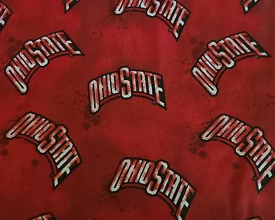 BTY X 44 W Fabric Licensed College Ohio State Quilting Sewing Crafting  • $15.99