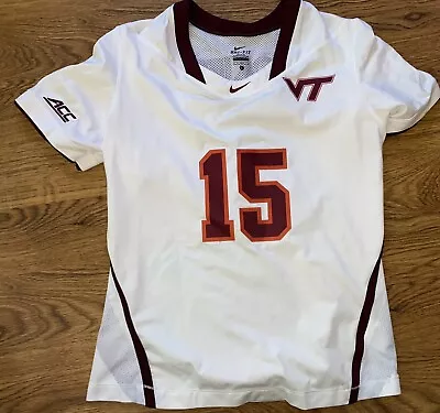 Nike Virginia Tech Hokies #15 Game Worn Womens Lacrosse Jersey • $34.99