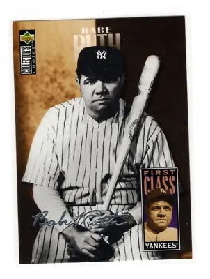 1996 Collector's Choice Silver Signature #500 Babe Ruth First Class • $1.99