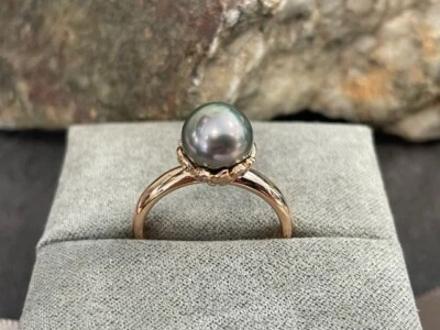 £480 • Buy Clogau 18ct Rose Gold Tree Of Life Tahitian Pearl Ring £770 Off! SIZE P