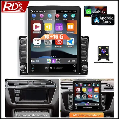 9.7  Android 12 Apple Carplay Car Stereo Gps Navi Radio Player 2DIN FM BT • $150.80