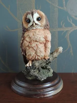 Country Artists Vintage Sculpture Tawny Owl By K. Sherwin 1990 • £30