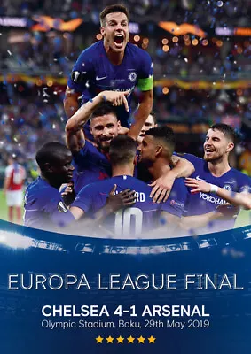 2019 Europa League Final - Chelsea 4 Arsenal 1 DVD (2019) Chelsea FC Cert E • £10.21