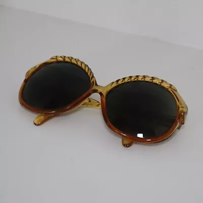 Vintage Christian Dior Optyl Orange Glasses 2063-10 Oversize Frames • $94.95