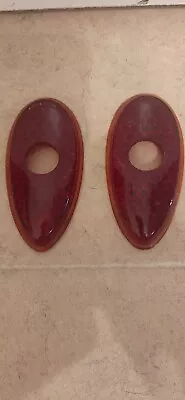 Vintage Pair Of Stinsonite Tear Drop Glass Taillight Lens Duo Lamp • $14.95