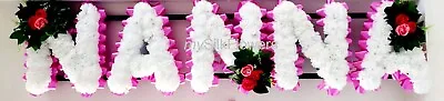 NANNA Artificial Silk Funeral Tribute Any 5 Letter Name Flower Wreath NAN NANA • £64.99