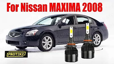 LED ForMAXIMA 2008 Headlight Kit 9005 HB3 6000K White CREE Bulbs High / Low Beam • $25.05