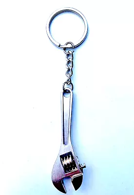 2-Pk 2-1/2 Inch Mini Adjustable Wrench Chrome Plated Alloy Steel Keychain • $11.80