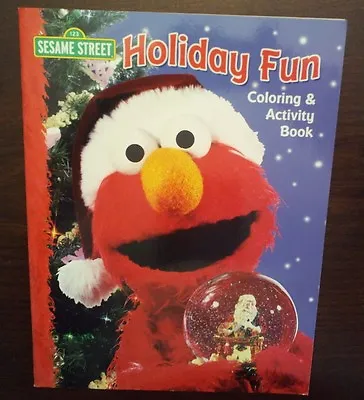 Sesame Street Holiday Fun Coloring & Activity Book With Elmo Big Bird Zoe • $4.95