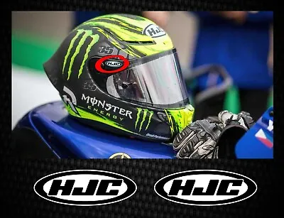 2 X Visor Decals Stickers HJC Helmet Superbike Motogp BSB TT • £3.20