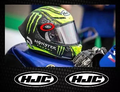 2 X Visor Decals Stickers HJC Helmet Superbike Motogp BSB TT • £2.80