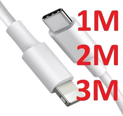 PD USB Type C To IPhone Fast Charger Cable For Apple IPhone 14 13 12 11 Pro Max • £2.75