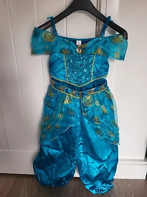 Girls Fancy Dress Costume  Aladdin Jasmine Arabian Dress-up 5-6 World  Book Day  • £10.99