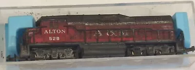 N Scale VTG ALCO RS-3 DIESEL LOCO PAINTED & WEATHERED ALTON FROM  ATLAS 4200 UND • $12.50