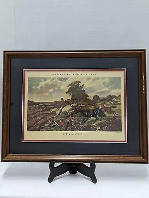 Vtg Herrings Fox Hunting Scenes  Full Cry  Framed Engraved By J. Harris  • £76.01