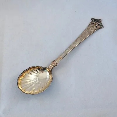 Vintage Norway Magnus Aase - Anitra - 830S Silver Shell Serving Spoon Sugar • $30