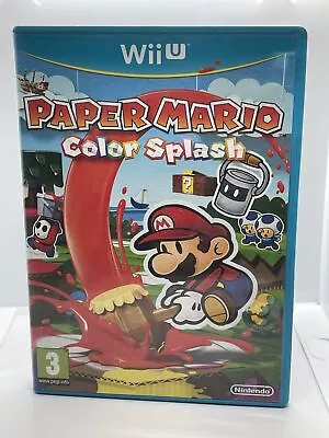 Paper Mario Color Splash Wii U PAL Complete • $79.19