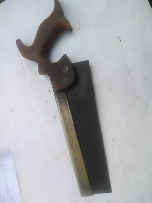 Rare Vintage Tenon Saw With Brass Spine. From Manual Training Tool Sheffield • $16.17