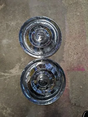 Vintage 1955 Mercury 15  Hubcaps Pair! • $60