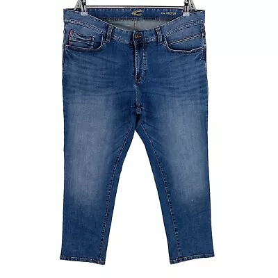 Camel Active HOUSTON Blue Five Pocket Straight Fit Jeans Size W38 L30 • £22.99