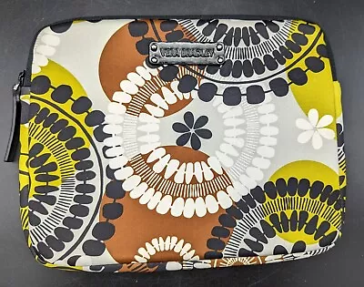 Vera Bradley Cocoa Moss Padded Zippered Tablet/Reader/iPad Sleeve Cover 14-127-0 • $10.90