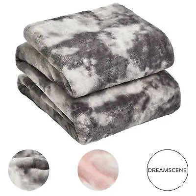 £10.99 • Buy Dreamscene Tie Dye Ultra Soft Blanket Flannel Fleece Warm Throw Over Sofa Couch