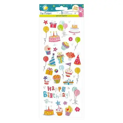 Small Cupcake Birthday Balloon Labels Stickers For Cards Craft & Decoration WD71 • £3.20