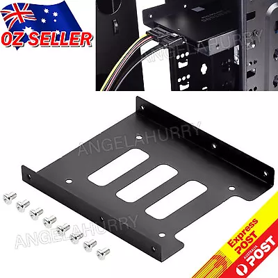 $4.25 • Buy 2.5 Inch To 3.5 Inch SSD HDD Adapter Rack Hard Drive SSD Mounting Bracket NEW