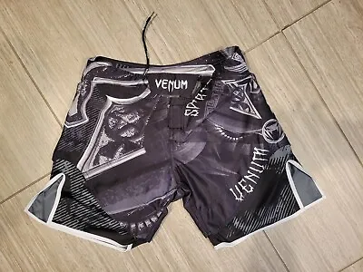 Venum Gladiator 3.0 MMA Fight Shorts  Small (fit Like Medium)- Black/White • $27