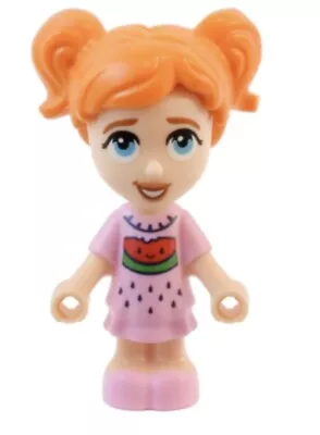 LEGO FRIENDS MINIFIGURE  Ella - Micro Doll Bright Pink Watermelon Dress • $9.59