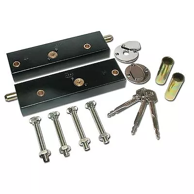 Garage Door Security Bolts Locks Heavy Duty Extra Security Kit One Pair Same Key • £29.25