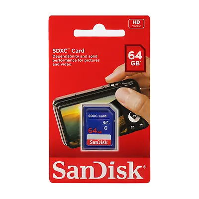 SanDisk 64GB SD SDXC Class 4 Camera Flash Memory Card 64G SDSDB-064G • $7.99