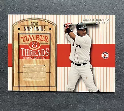 2004 Donruss Timber & Threads Manny Ramirez #TT-32 Game Used Bat Relic • $9.99