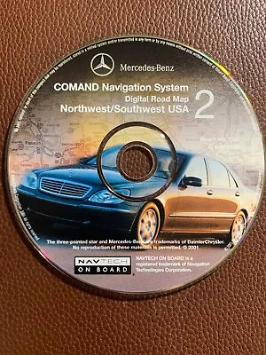 2001 2002 Mercedes Benz SClass Navigation CD #2 Northwest/Southwest USA Rel 7/01 • $39.95