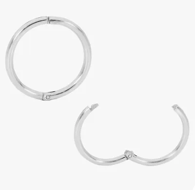 $9.99 • Buy Solid 925 Sterling Silver Hoop Sleepers Earrings: 5 Sizes!  Made In Australia!