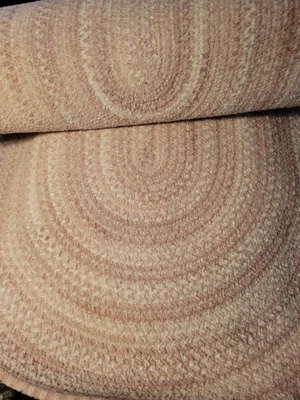 $229 • Buy Pottery Barn Kids Capel Oval Rug 3' X 5' Braided Pink