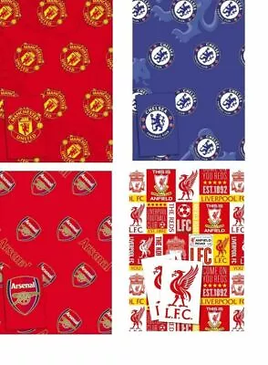 Official Premiership FOOTBALL GIFT WRAPPING SHEETS & TAGS  **Cheapest On Ebay ** • £3.45