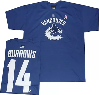 Vancouver Canucks Alex Burrows Reebok Throwback T Shirt New Tags Clearance • $12.30