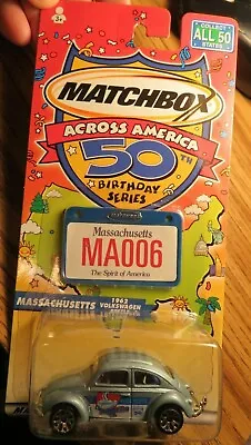 NIP Mattel Wheels Matchbox Across America 50th Birthday Series  MASSACHUSETTS  6 • $5.59