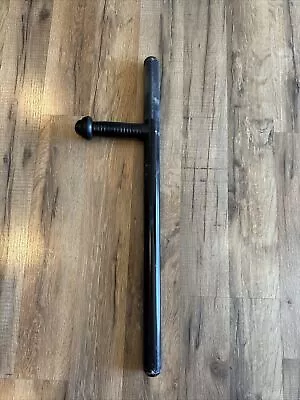 Monadnock PR-24AL Rigid Side-Handle Police Black Baton - With Rubber Handle End • $40