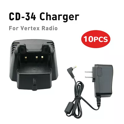 10PC CD-34 FNB-V96Li Rapid Charger For Vertex VX-351 VX-241 VX-231 VX-230 Radios • $160