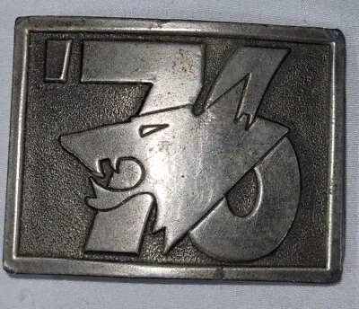 Vintage Wolfs Head Oil 70's Belt Buckle Advertising Logo • $14.99