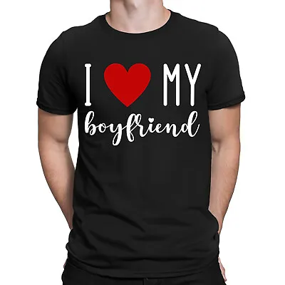 Funny I Love My Boyfriend Girlfriend Valentines Gift Mens T-Shirts Top #ILD13 • £3.99