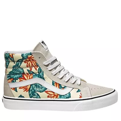 Vans Sk8 Hi Top Shoes Mens Size US13 Aloha Hawaii Floral Summer Off White • $9.99